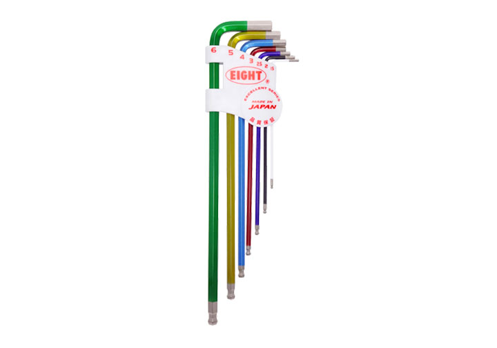 1.5-6mm Bộ lục giác bi 7 chi tiết (nhiều màu) Eight TLC-S7