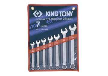 10-19mm bộ vòng miệng 7 cái hệ  mét Kingtony 1207SR