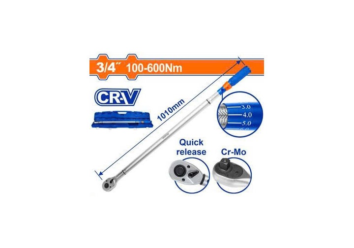 100-600Nm Cần siết lực 3/4" Wadfow WWQ3D34