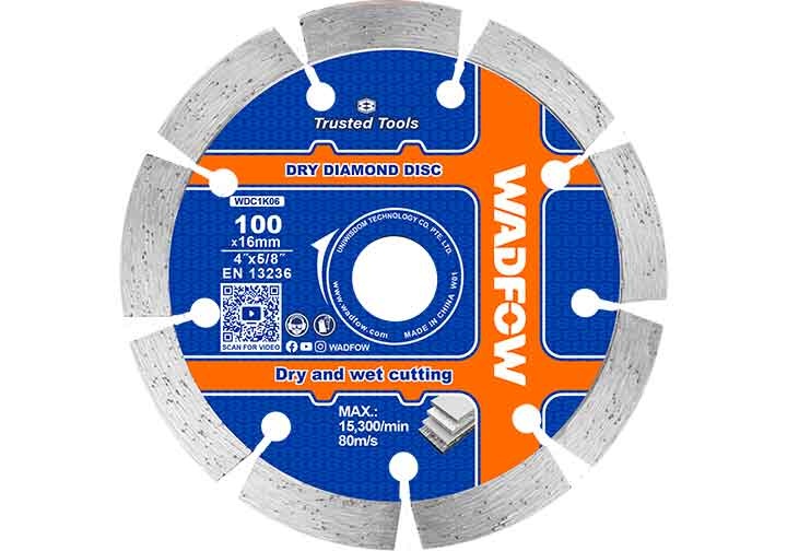 100x16mm Lưỡi cắt gạch (cả cắt khô và ướt) Wadfow WDC1K06