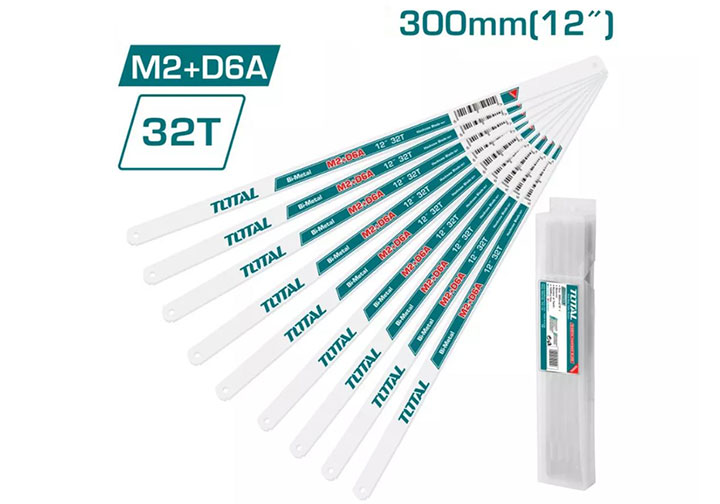 12" Lưỡi cưa sắt 32 răng (1 lưỡi - dùng cho THT541026 - THT541036 - THT54166 - THT54106) Total THT572328 12" Lưỡi cưa sắt 32 răng (1 lưỡi - dùng cho THT541026 - THT541036 - THT54166 - THT54106) Total THT572328