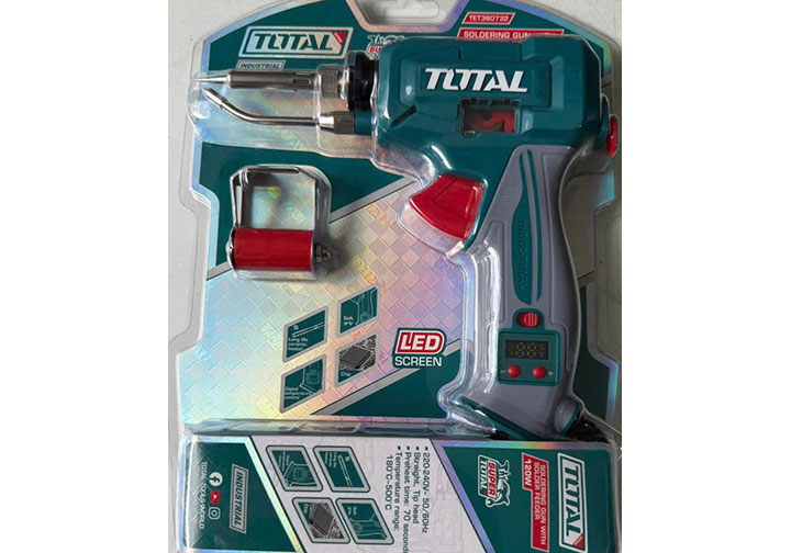 120W Mỏ hàn điều chỉnh nhiệt điện tử Total TET360732
