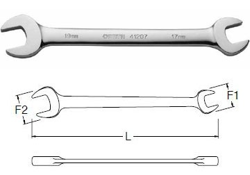 12x13mm Cờ lê 2 vòng miệng mở Sata 41-303 (41303)