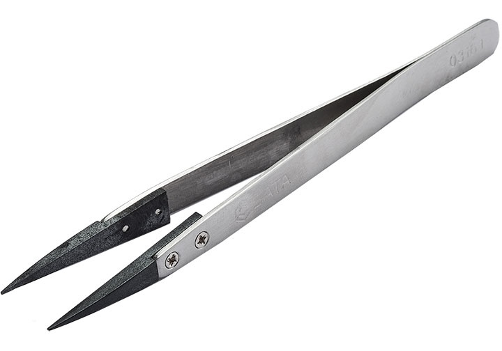 130mm Nhíp gắp linh kiện mũi nhọn Sata 03-161 (03161)