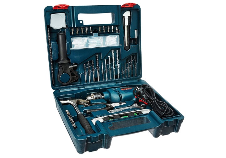 13mm Bộ máy khoan động lực 600W 100 chi tiết Bosch GSB 600V (GSB600V) 13mm Bộ máy khoan động lực 600W 100 chi tiết Bosch GSB 600V (GSB600V)