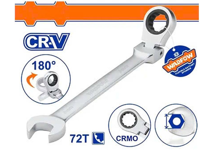 13mm Cờ lê vòng miệng tự động lắc léo Wadfow WSA6113