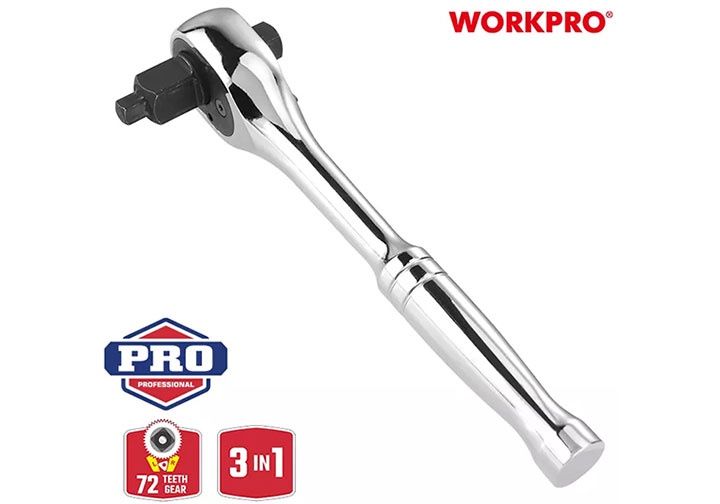 1/4, 3/8, 1/2" Tay vặn gắn đầu tuýp tự động Workpro WP271014