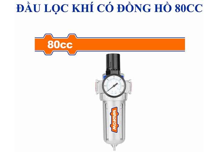 1/4" Đầu lọc khí có đồng hồ 80cc Wadfow WFF5505