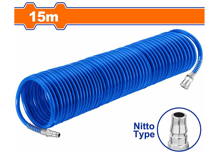 15m Cuộn dây hơi xoắn 5x8mm (có đầu nối) Wadfow WQG1915-3 15m Cuộn dây hơi xoắn 5x8mm (có đầu nối) Wadfow WQG1915-3