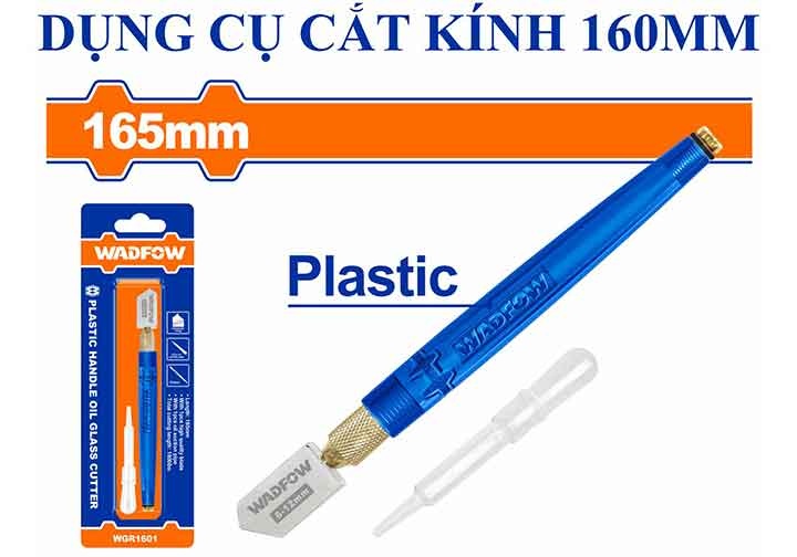 160mm Dao cắt kính (kiếng) cán nhựa Wadfow WGR1601