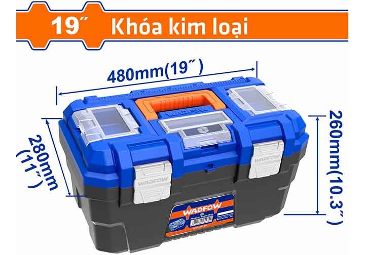 19" Thùng đựng đồ nghề khóa kim loại Wadfow WTB3319