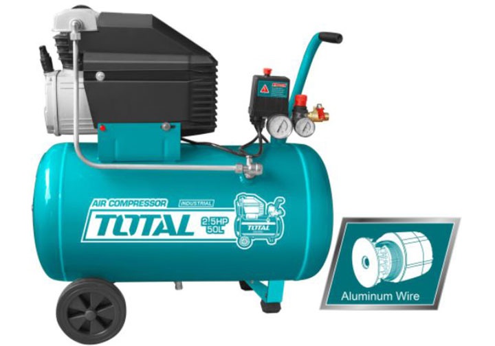 2.5HP Máy nén khí có dầu dung tích 50 lít Total TC12550