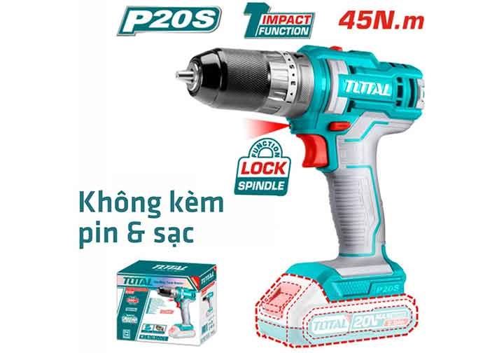 20V Máy khoan búa dùng pin (chỉ thân máy) Total TIDLI201455