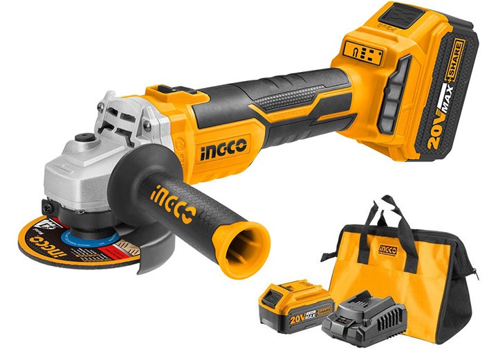 20V Máy mài góc không chổi than (đủ bộ) Ingco CAGLI10022