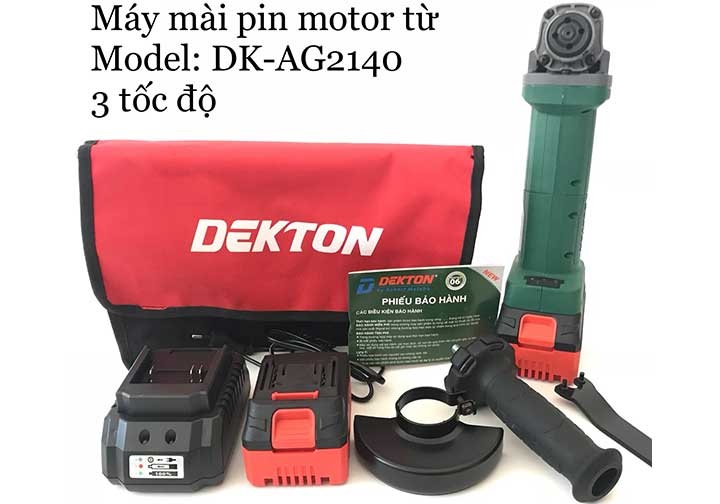 21V Máy mài góc dùng pin 100mm Dekton DK-AG2140