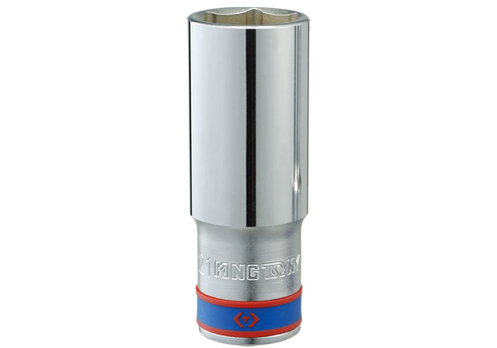 22mm Đầu tuýp 6 góc dài 77mm 1/2" Kingtony 423522M
