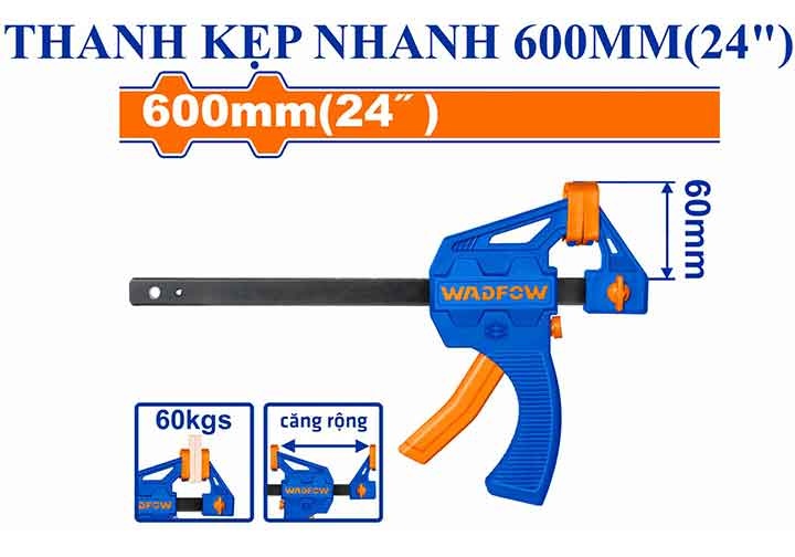 24" Cảo kẹp nhanh chữ F Wadfow WCP4324