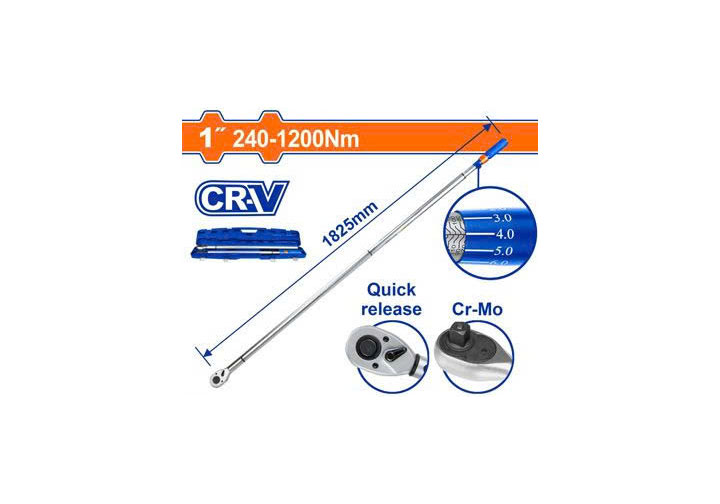 240-1200Nm Cần siết lực 1" Wadfow WWQ1D24 240-1200Nm Cần siết lực 1" Wadfow WWQ1D24