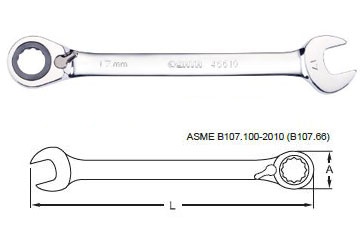 24mm Cờ lê vòng miệng 2 chiều Sata 46-615 (46615)