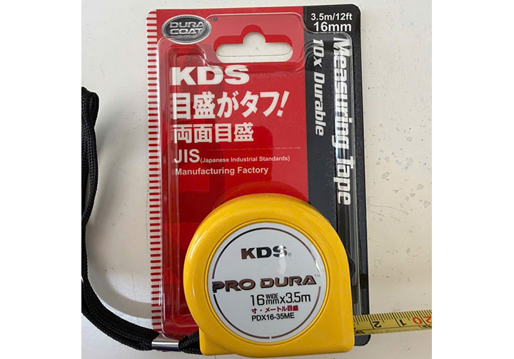 3.5m Thước cuộn thép hệ mét và inch 2 mặt (bản 16mm) KDS PDX1635YMEME 3.5m Thước cuộn thép hệ mét và inch 2 mặt (bản 16mm) KDS PDX1635YMEME