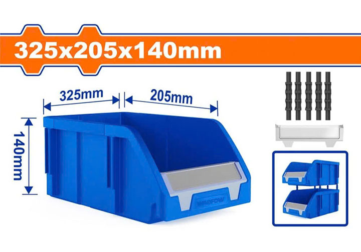 325x205x140mm Khay đựng linh kiện Wadfow WTB0303 325x205x140mm Khay đựng linh kiện Wadfow WTB0303