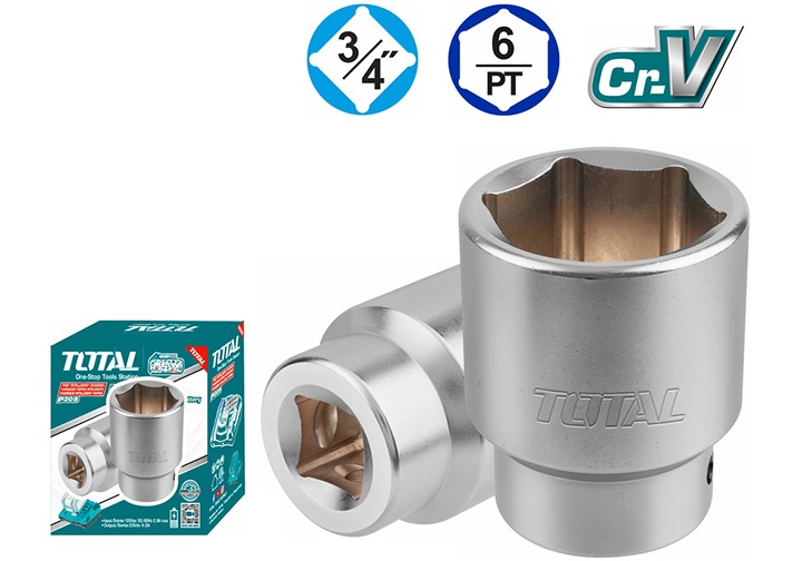 32mm Đầu tuýp 6 góc 3/4" Total THHAST34321