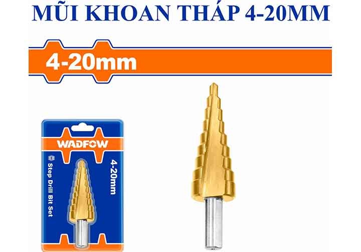 4-20mm Mũi khoan bậc Wadfow WJD1402