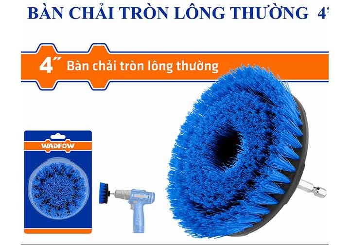 4" Bàn chải tròn lông thường Wadfow WNY2440