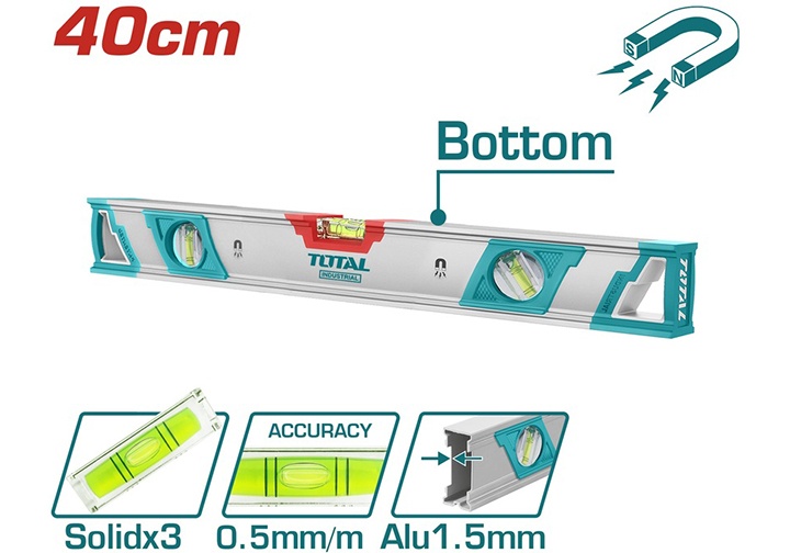 400mm Thước thủy từ tính Total TMT24086M