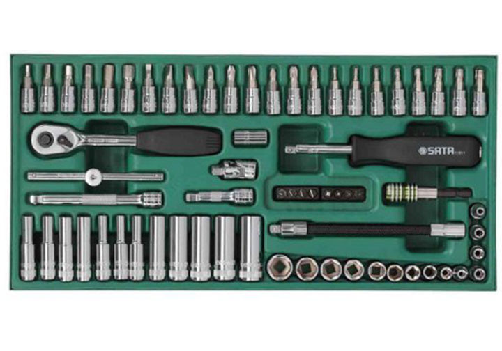 5/32-1/2" Bộ tuýp hệ inch 1/4" 59 chi tiết Sata 09-919 (09919)