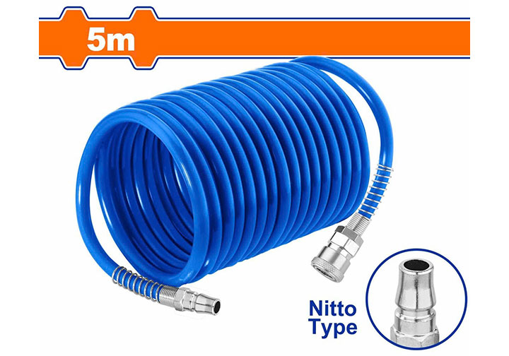 5m Cuộn dây hơi xoắn 5x8mm (có đầu nối) Wadfow WQG1905-3 5m Cuộn dây hơi xoắn 5x8mm (có đầu nối) Wadfow WQG1905-3