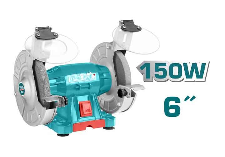 6" (150mm) Máy mài để bàn 2 đá 150W TOTAL TBG15015