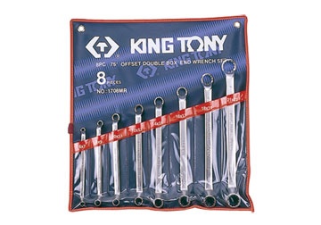 6-23mm bộ hai đầu vòng 8 cái hệ mét Kingtony 1708MR