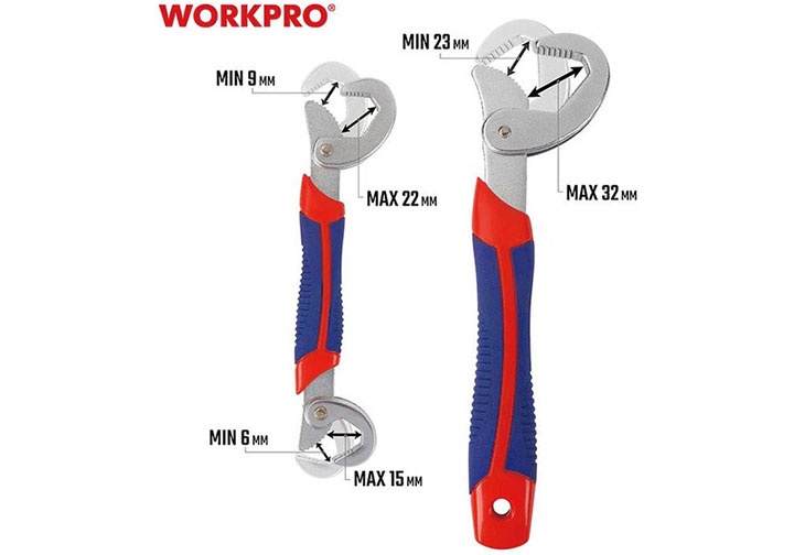 6-32mm Bộ 2 mỏ lết đa năng Workpro WP202516