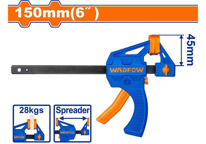 6" Cảo kẹp nhanh chữ F Wadfow WCP4386