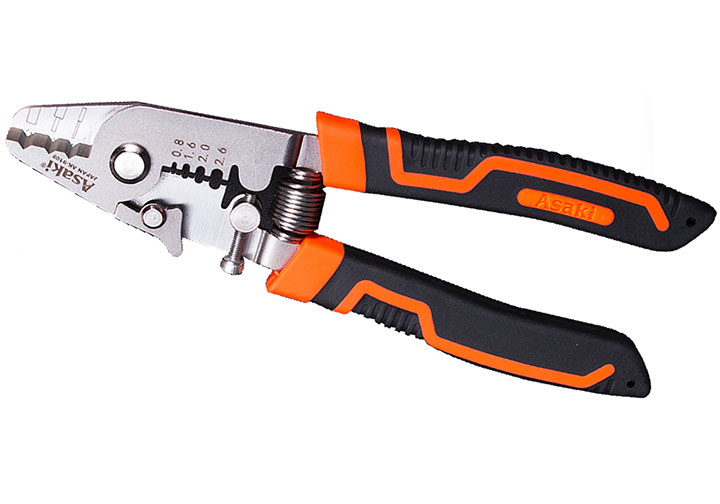 6" Kìm tuốt dây bấm cos đa năng Asaki AK-9108