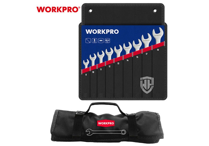 8-19mm Bộ cờ lê vòng miệng 9 chi tiết Workpro WP202502