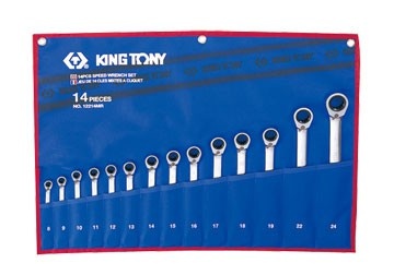 8-24mm bộ cờ lê vòng miệng 14 cái hệ mét Kingtony 12214MRN (Bỏ mẫu, đổi qua 122A14MRN)