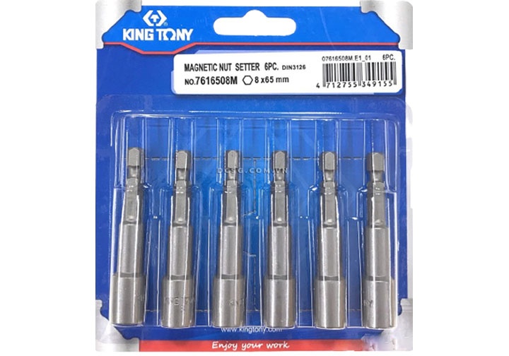 8x65mm Bộ đầu bắn tôn 8mm 6 chi tiết Kingtony 7616508M