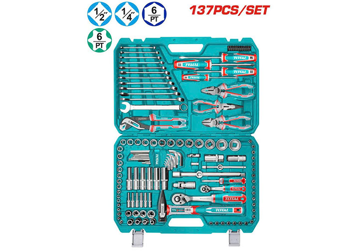 Bộ đồ nghề đa năng 137 chi tiết Total THKTHP21376 Bộ đồ nghề đa năng 137 chi tiết Total THKTHP21376