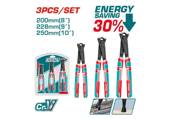 Bộ kìm càng cua 3 chi tiết 8", 9", 10" Total THT1RK231