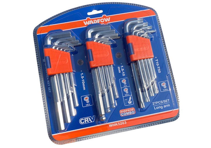 Bộ lục giác đa năng 27 chi tiết Wadfow WHK5203 Bộ lục giác đa năng 27 chi tiết Wadfow WHK5203