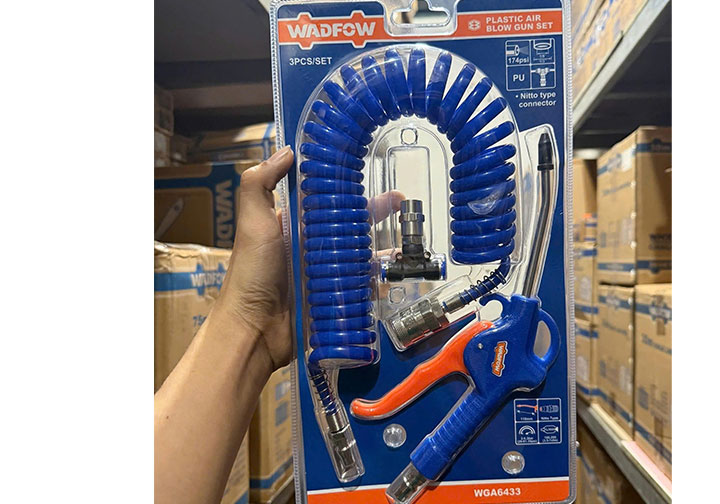 Bộ súng thổi khí và cuộn dây hơi 4.2m Wadfow WGA6433 Bộ súng thổi khí và cuộn dây hơi 4.2m Wadfow WGA6433