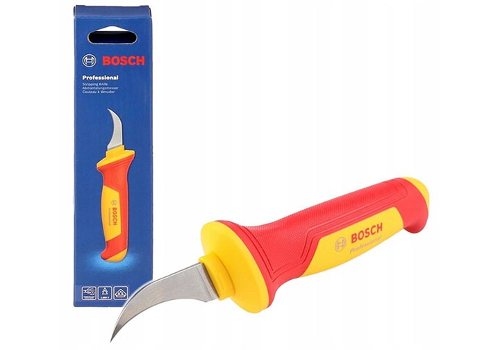 Dao rọc cáp lưỡi cong cách điện Bosch 1600A02NF6