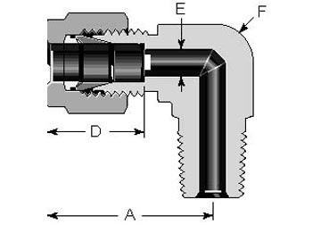 Elbows Male NPT Thread 1/4"