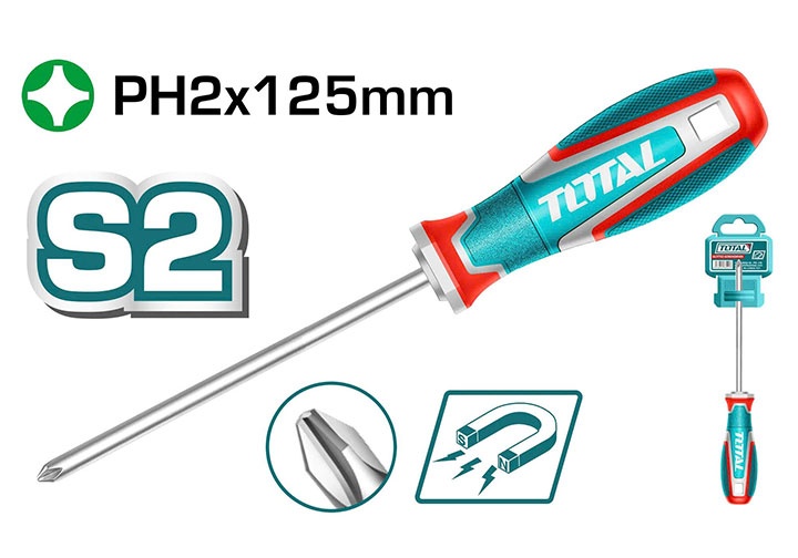 PH2x125mm Tuốc nơ vít bake Total TSDPH2125