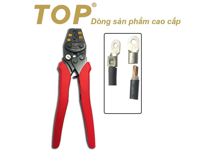 0.5-3.5mm2 Kìm bấm cosse số 3 TOP 185mm VNE-0103