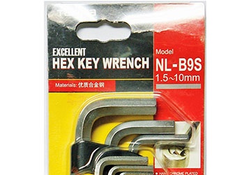 1.5-10mm Bộ lục giác đầu bi cán dài Tajima NL-B9S