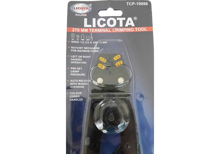 1.5-10mm2 Kìm bấm đầu cote số 8 Licota TCP-10088