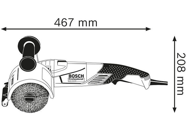 115mm Máy đánh bóng inox hình trụ 1400W Bosch GSI 14CE